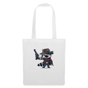 raccoon western - Tote Bag - white - Front