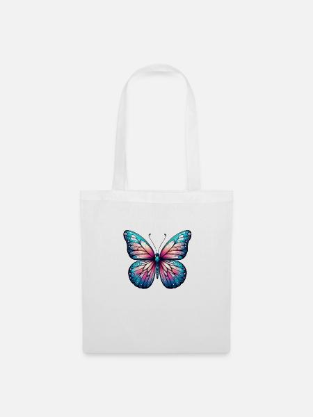 Prächtiger Schmetterling - Elegance Gone - Stoffbeutel - Weiß