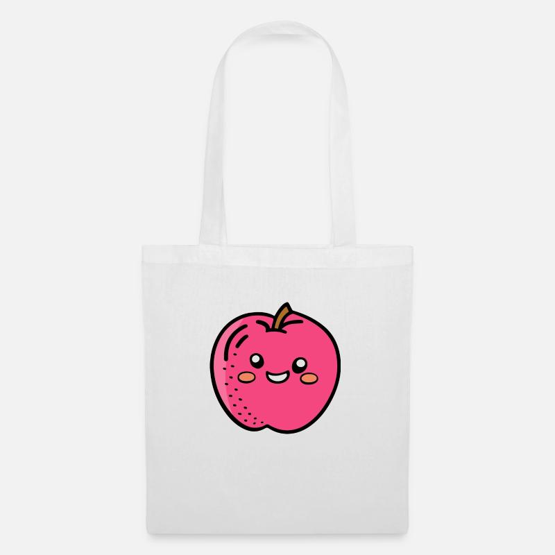Snack Apple - Stoffbeutel - Weiß