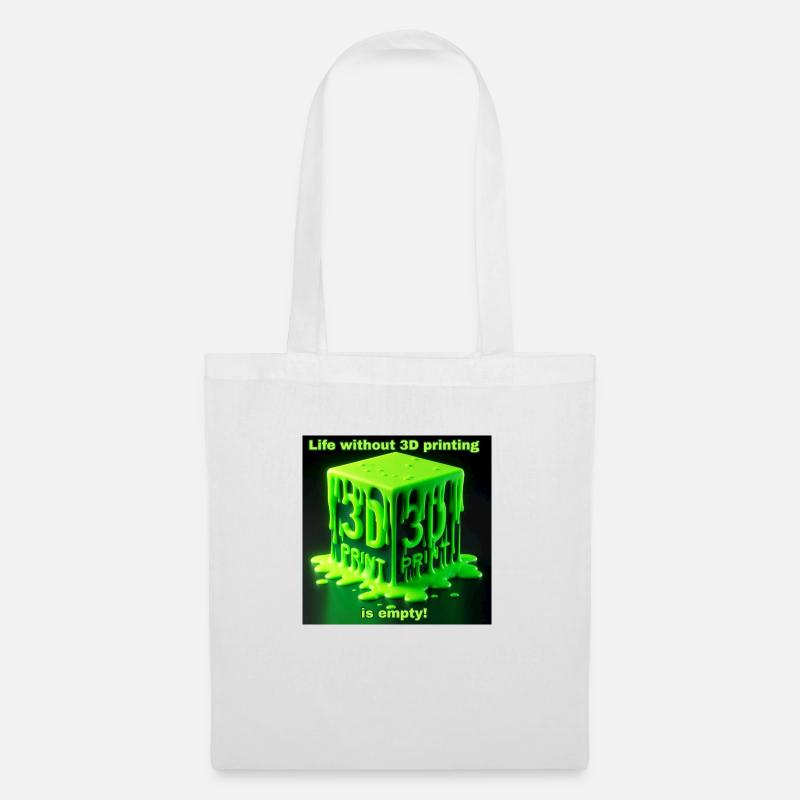 3D Printing Motif 2 - Tote Bag - white