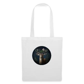 Vert cerf - Sac en tissu - blanc - Devant