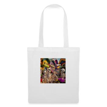 Village des squelettes - Sac en tissu - blanc - Devant
