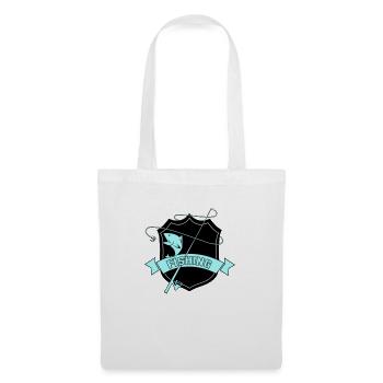 Armoiries de la pêche - Sac en tissu - blanc - Devant