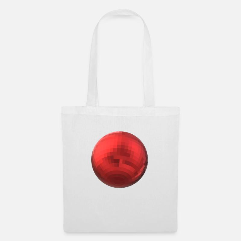 Red Sphere - Tote Bag - white