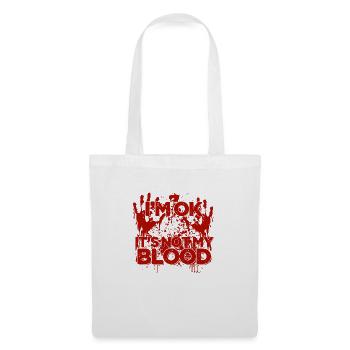 Halloween Heureux Horreur Monstre Sang Effrayant - Sac en tissu - blanc - Devant