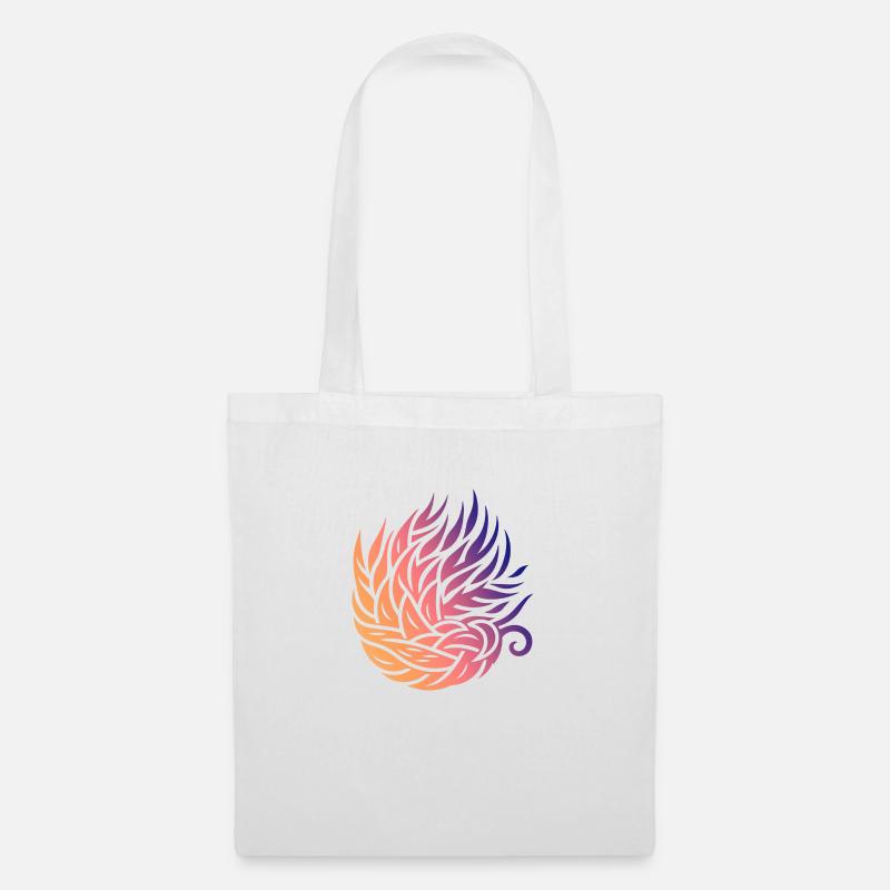 Abstract Leaf Swirl - Tote Bag - white