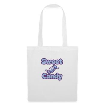 Bonbons sucrés - Sac en tissu - blanc - Devant