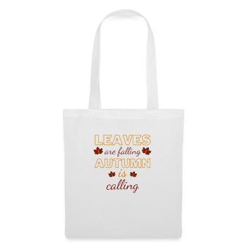L’automne est l’appel - Sac en tissu - blanc - Devant