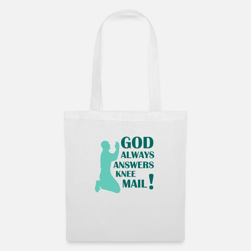 god answers - Stoffbeutel - Weiß