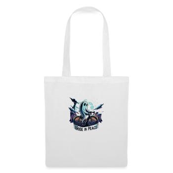 Ghostly Cyclist Night Ride - Tote Bag - white - Front