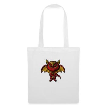 Roter und goldener Drache - Stoffbeutel - Weiß - Vorne