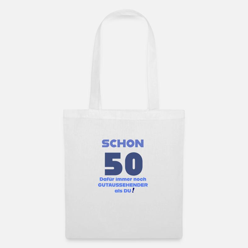 zum 50. Geburtstag alles GUTE - Stoffbeutel - Weiß