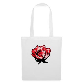 Pretty Beautiful Rose Blossom Leaf Roses Romantic - Tote Bag - white - Front