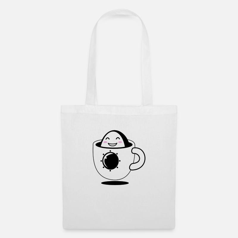 Design "Cosmic Cuppa" - Stoffbeutel - Weiß