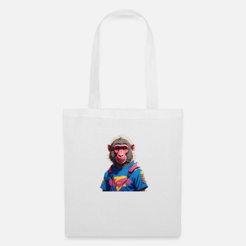 Baboon - Tote Bag - white