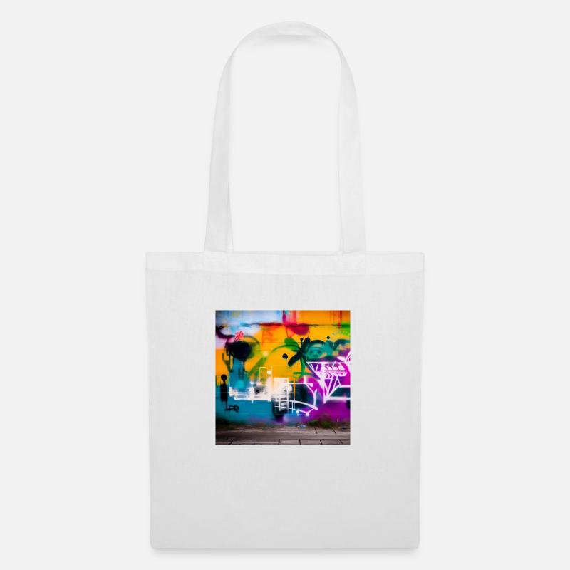 Spray Art - Stoffbeutel - Weiß
