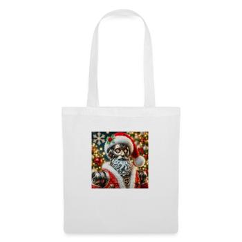 Roboter Weihnachtsmann - Stoffbeutel - Weiß - Vorne