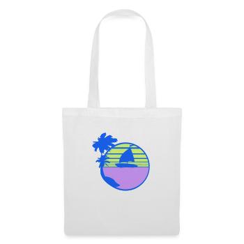 Ship Sun Stripe Sailor Captain Water Boat - Tote Bag - white - Front