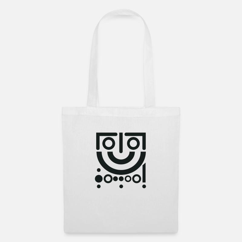 Design "Cheerful Twist" - Stoffbeutel - Weiß