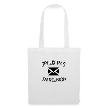 Je peux pas jai reunion - Sac en tissu - blanc - Devant