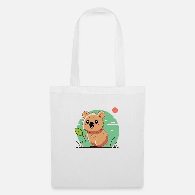 Design "Quokka Bliss" - Stoffbeutel - Weiß
