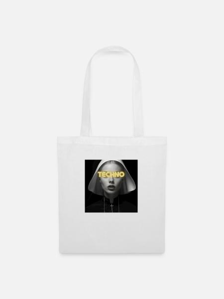 Sweet Techno Nun - Rave Design - Stoffbeutel - Weiß