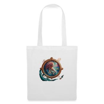 Poisson signe astrologique - Sac en tissu - blanc - Devant