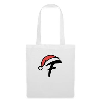 Lettre F Noël - Sac en tissu - blanc - Devant