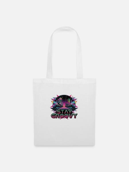 Stay groovy - Stoffbeutel - Weiß