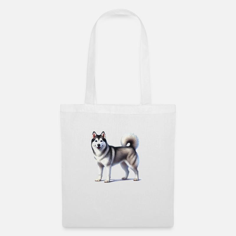 Husky - Stoffbeutel - Weiß