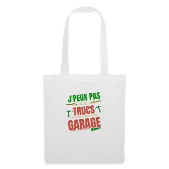 Je peux pas bricoleur Garage - Sac en tissu - blanc - Devant