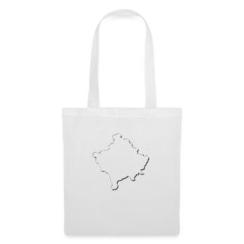 Kosovo map as outline - Tote Bag - white - Front