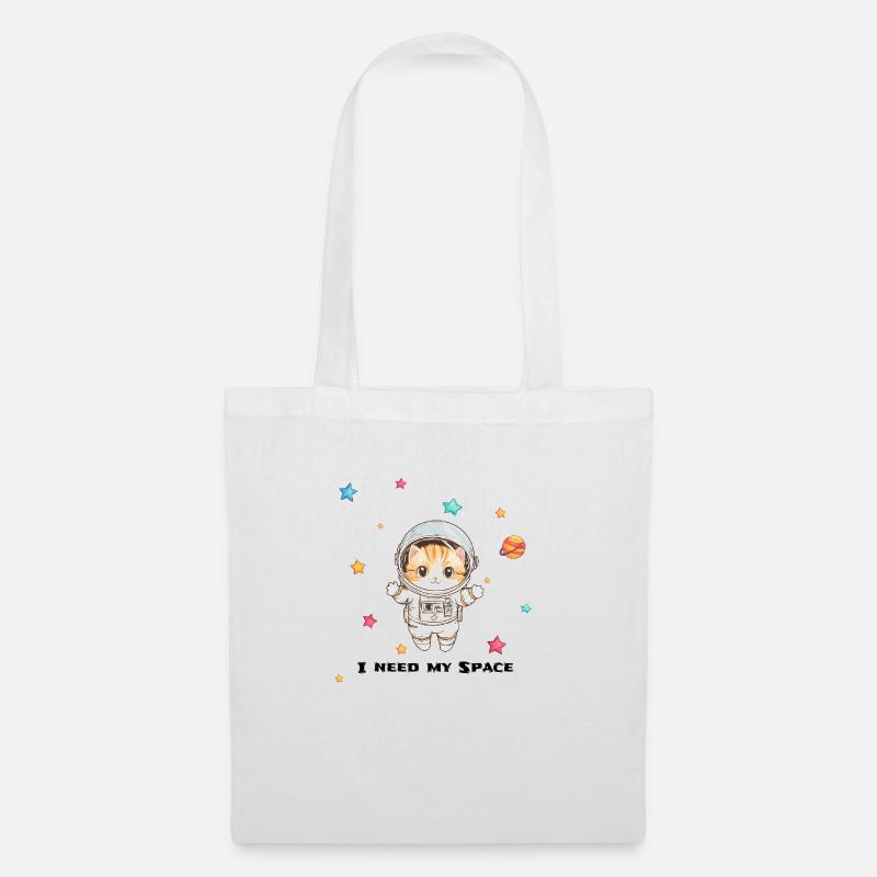 Space Kitty Adventure - Stoffbeutel - Weiß