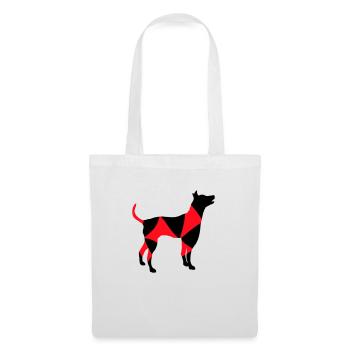 Big Dog Silhouette Cool Pattern - Tote Bag - white - Front