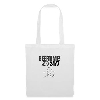 beertime 24/7 - Tote Bag - white - Front