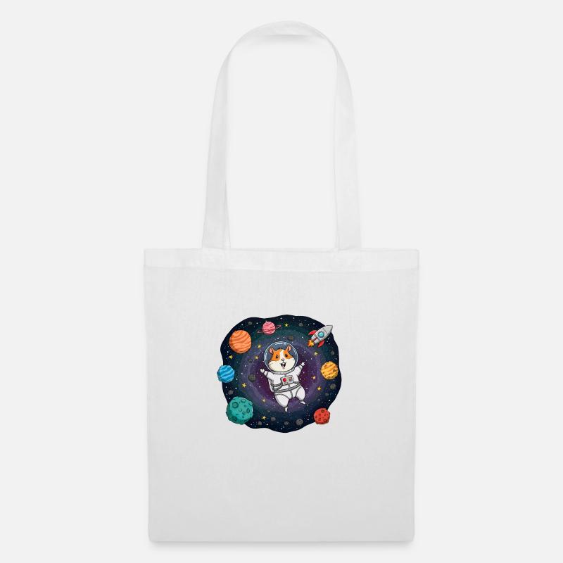 Space Hamster Astronaut - Tote Bag - white