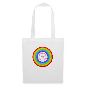 Rond et fier ! LGBTQ+, SDC, Arc-en-ciel - Sac en tissu - blanc - Devant