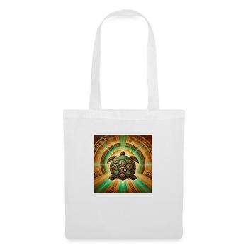 Tortue power animal - Sac en tissu - blanc - Devant