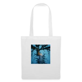 A high angle perspective showcasing an ancient tre - Tote Bag - white - Front