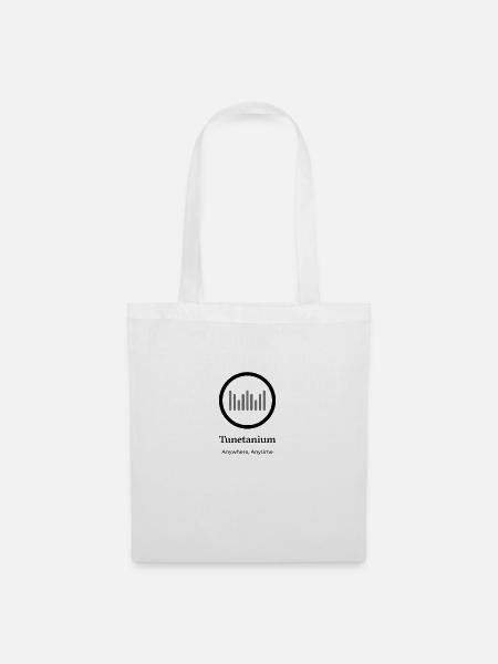 Tunetanium Logo Black Transparent - Stoffbeutel - Weiß