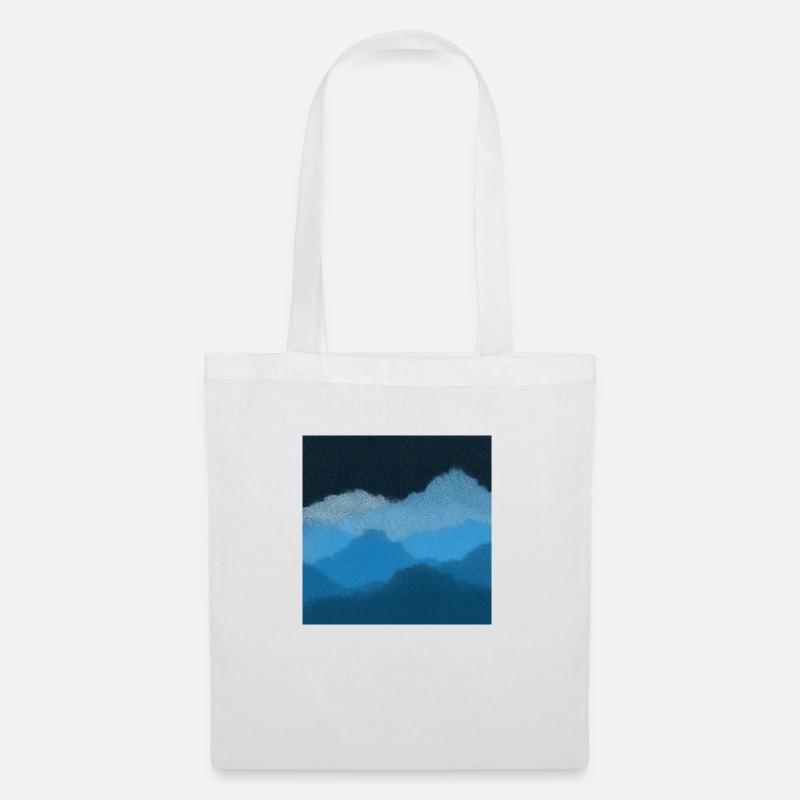 Mountains in the clouds - Tote Bag - white