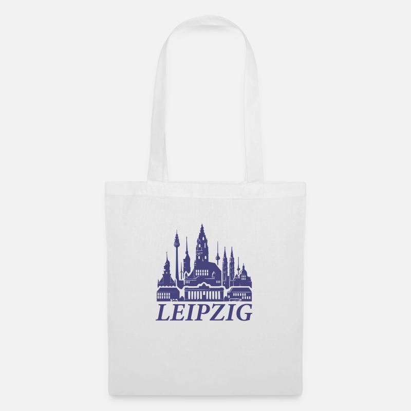 leipzig skyline - Stoffbeutel - Weiß