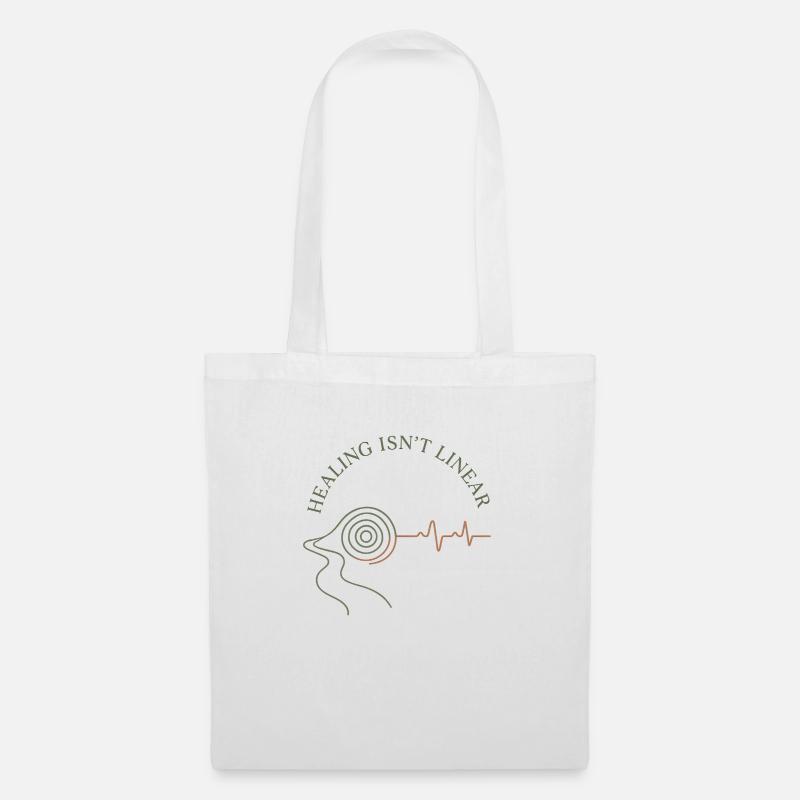 Healing Isn't Linear - Tote Bag - white