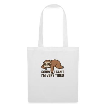Sorry I Can't, I'm Very Tired - Tote Bag - white - Front