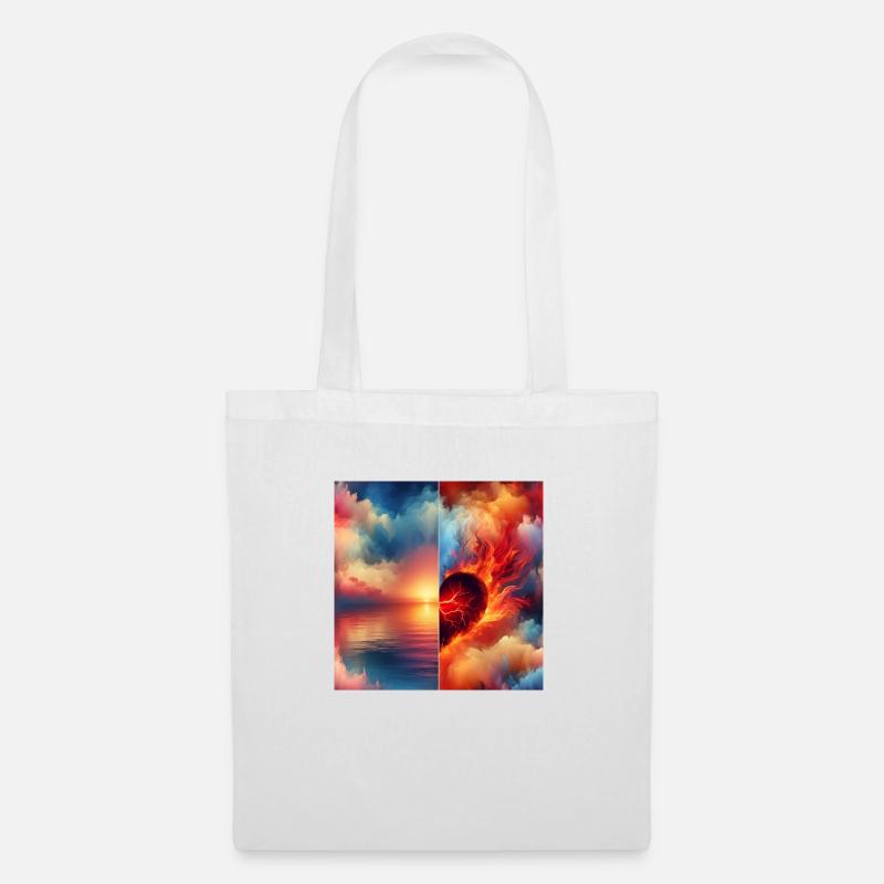 PeacefulMindFierceHeart - Tote Bag - white