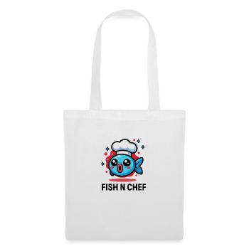 Chatpelle #11 - Fish n chef - Sac en tissu - blanc - Devant