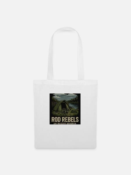 Rod Rebels – Am Wasser geboren - Stoffbeutel - Weiß