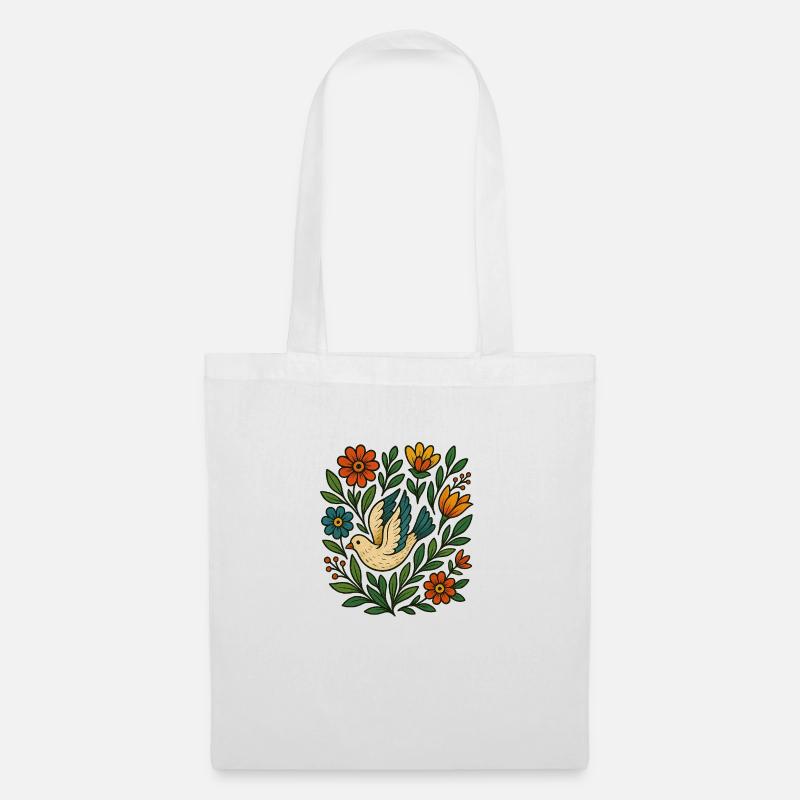Folk flight - Tote Bag - white