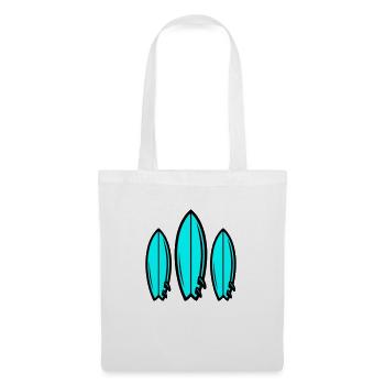 Surfboard Symbol Surfing - Tote Bag - white - Front