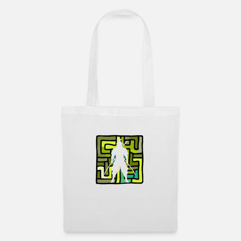 Ninja Épée Samouraï - Sac en tissu - blanc